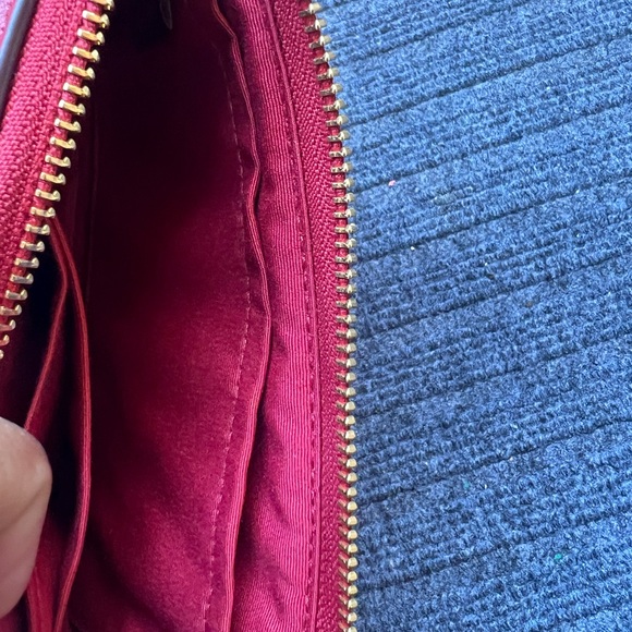 Coach Nolita quilted bag / wristlet red in gold hardware - Picture 11 of 13